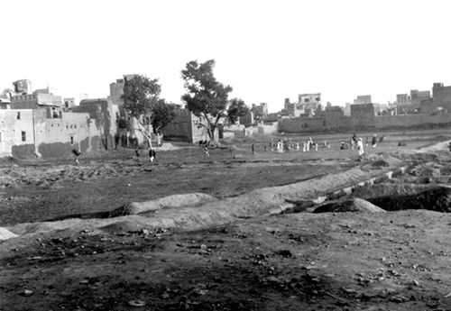 The Jallianwalla Bagh in 1919, months after the massacre